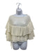 Chanel Size 38 White Cotton & Polyamide Asymmetrical Crochet Lace Overlay Top White / 38