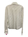Anne Fontaine Size 2 White & Black Cotton Long Sleeve Stripe Texture Blouse Top White & Black / 2