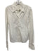 Anne Fontaine Size 2 White & Black Cotton Long Sleeve Stripe Texture Blouse Top White & Black / 2