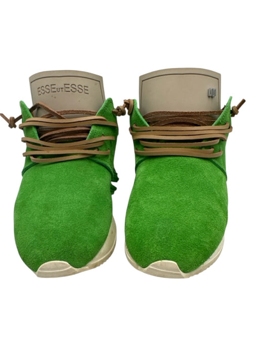Esse Ut Esse Shoe Size 37 Green & Brown Suede Fringe Metallic Detail Sneakers Green & Brown / 37