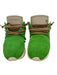 Esse Ut Esse Shoe Size 37 Green & Brown Suede Fringe Metallic Detail Sneakers Green & Brown / 37