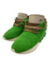 Esse Ut Esse Shoe Size 37 Green & Brown Suede Fringe Metallic Detail Sneakers Green & Brown / 37