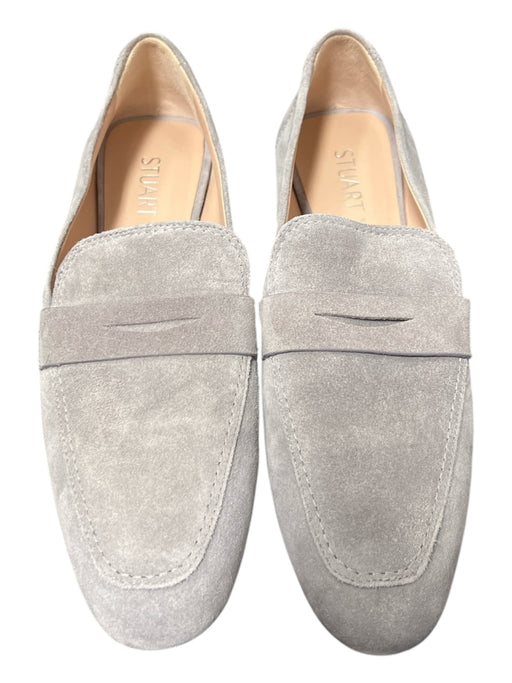 Stuart Weitzman Shoe Size 7 Gray Suede Pointed Toe Slip On Flat loafer Shoes Gray / 7