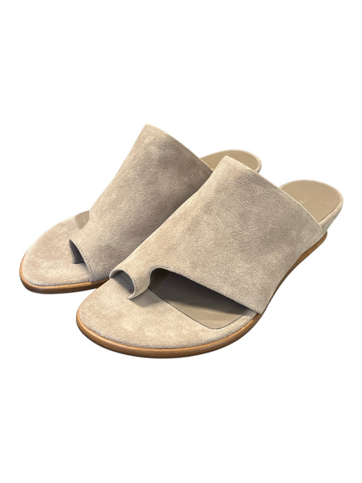 Vince Shoe Size 36.5 Grey Suede open toe Mule 1 inch heel Sandal Sandals Grey / 36.5