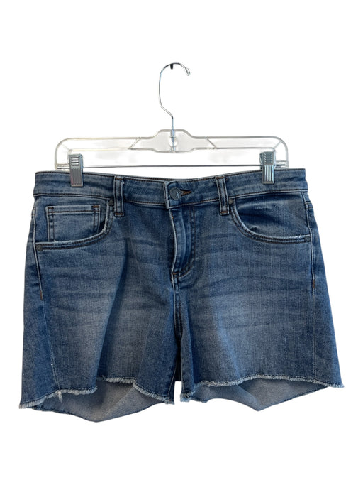 Kut From The Kloth Size 8 Medium Wash Cotton Mid Rise 5 Pocket Zip Fly Shorts Medium Wash / 8
