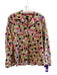Nic + Zoe Size M Multi Cotton Button Up Long Sleeve Collared Square Pattern Top Multi / M