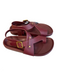 Franco Sarto Shoe Size 7 Red Leather Upper Balance Man Made Solid Sandals Red / 7