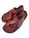 Franco Sarto Shoe Size 7 Red Leather Upper Balance Man Made Solid Sandals Red / 7