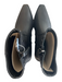 Cordani Shoe Size 37 Black Leather Side Zip Pointed Square Toe Booties Black / 37