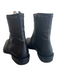 Cordani Shoe Size 37 Black Leather Side Zip Pointed Square Toe Booties Black / 37