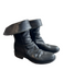 Florentini + Baker Shoe Size 36 Black Leather Round Toe Slouchy Back Zip Boots Black / 36