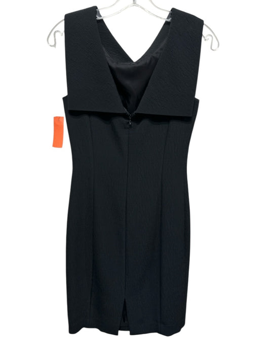 Michael Kors Collection Size 4 Black Rayon Blend Textured Off Shoulder Dress Black / 4