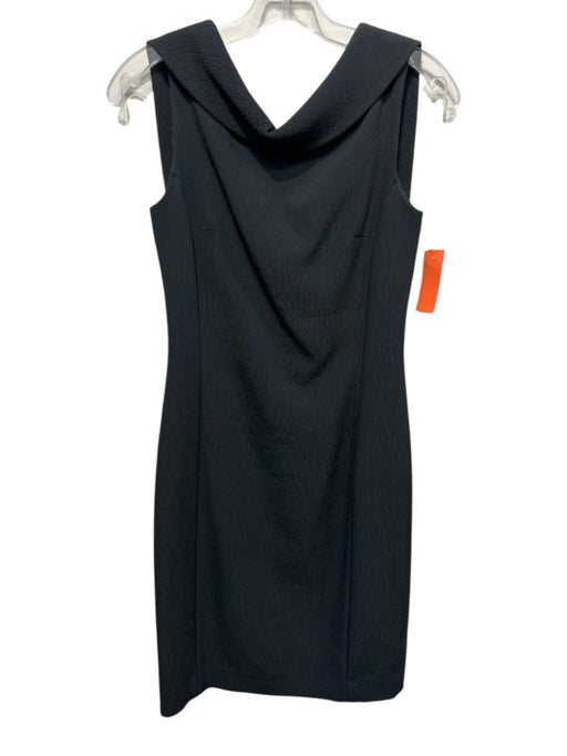 Michael Kors Collection Size 4 Black Rayon Blend Textured Off Shoulder Dress Black / 4