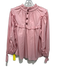 Sea New York Size S Pink Cotton Long puff sleeve High Ruffle Neck Wrist Tie Top Pink / S