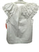 Ulla Johnson Size 2 White Cotton Eyelet Lace Ruffle Cap Sleeve Trapeze Top White / 2