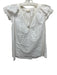 Ulla Johnson Size 2 White Cotton Eyelet Lace Ruffle Cap Sleeve Trapeze Top White / 2