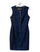 Yigal Azrouel Size 8 Navy & Black Polyester Blend Round Neck Sleeveless Dress Navy & Black / 8