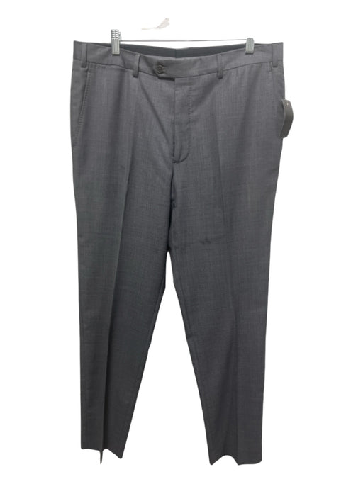 Armani Size Est 36 Gray Wool Blend Solid Dress Men's Pants Est 36