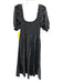 Hill House Size XL Black, Red & Yellow Cotton Short Balloon Sleeve Floral Dress Black, Red & Yellow / XL