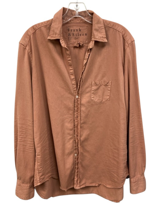 Frank & Eileen Size M Blush Pink Cotton Button Down Top Blush Pink / M