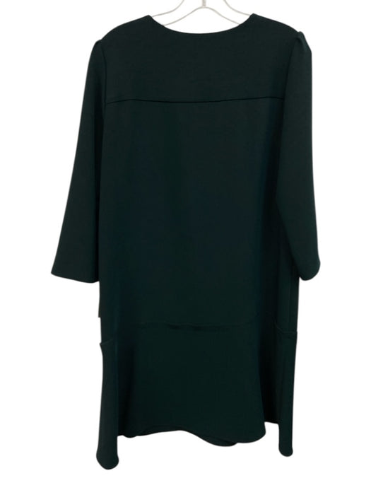 Gerard Darel Size 40 Black Acetate & Polyester Short Sleeve Neck Closure Dress Black / 40
