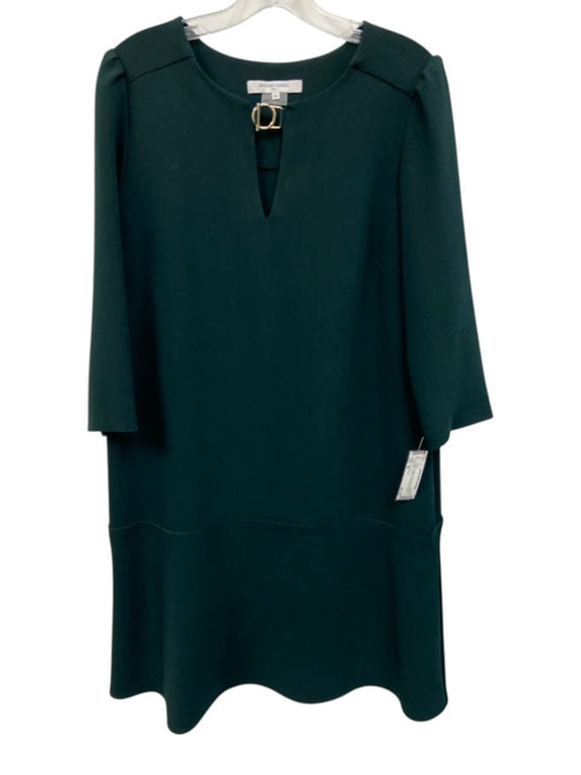 Gerard Darel Size 40 Black Acetate & Polyester Short Sleeve Neck Closure Dress Black / 40