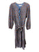India Collection Emerson Fry Size S Blue, Orange, Multi Cotton Long Sleeve Dress Blue, Orange, Multi / S