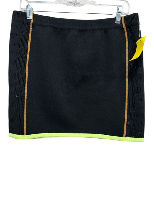 Adidas x Ivy Park Size L Black, Orange & Neon Yellow Polyester Knit Skirt Black, Orange & Neon Yellow / L
