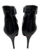 Christian Louboutin Shoe Size 39 Black Leather Strappy Square Toe Booties Black / 39
