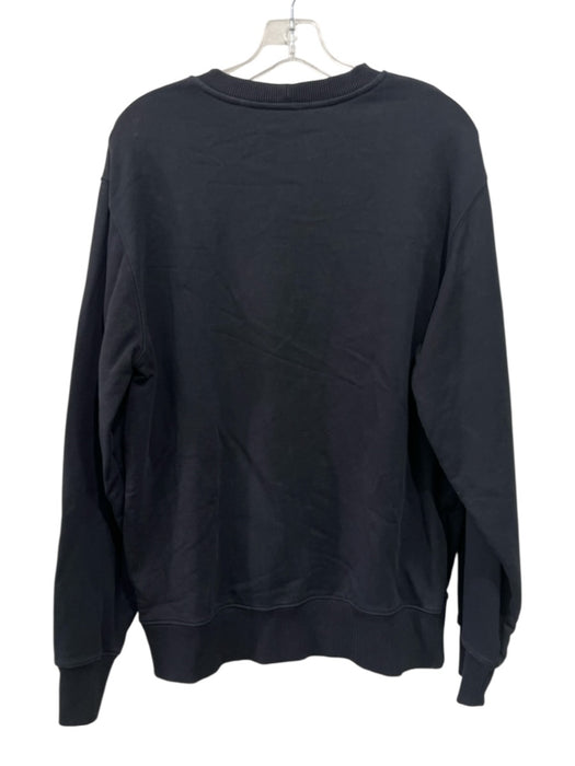 Helmut Lang Size M Black & White Cotton Crewneck Men's Sweatshirt Black & White / M