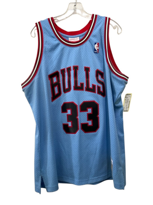 Mitchell & Ness AS IS Size XL Blue & Red Polyester Jersey Men's Short Sleeve Blue & Red / XL
