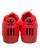 Adidas Shoe Size 10 Red Leather Solid Sneaker Men's Shoes Red / 10