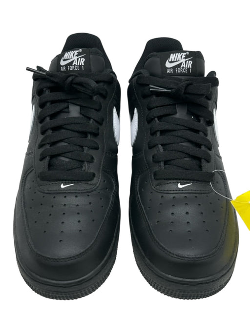 Nike Shoe Size 10 Black & White Leather Solid Sneaker Men's Shoes Black & White / 10