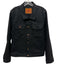 Edwin Size L Black Cotton Solid Denim Trucker Men's Jacket Black / L