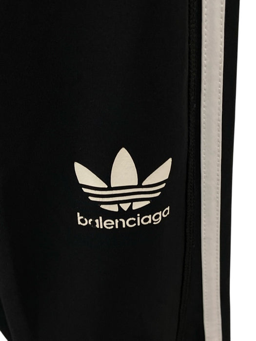 Balenciaga x Adidas Size L / 40 Black & White Polyamide Blend 3 Stripe Pants Black & White / L / 40