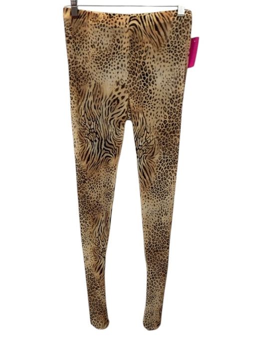 SKIMS Size M Beige, Tan, Black Polyamide Animal Print Sheer Elastic Leggings Beige, Tan, Black / M