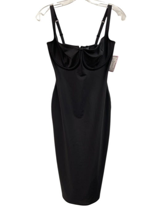 SKIMS Size L Black Polyamide Cupped Shapewear Dress Black / L