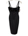 SKIMS Size L Black Polyamide Cupped Shapewear Dress Black / L