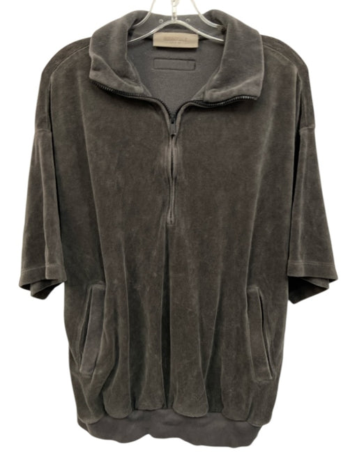 Essentials - Fear of God Size M / L Dark Gray Cotton Velour Short Set Dark Gray / M / L