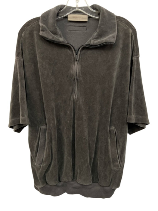 Essentials - Fear of God Size M / L Dark Gray Cotton Velour Short Set Dark Gray / M / L