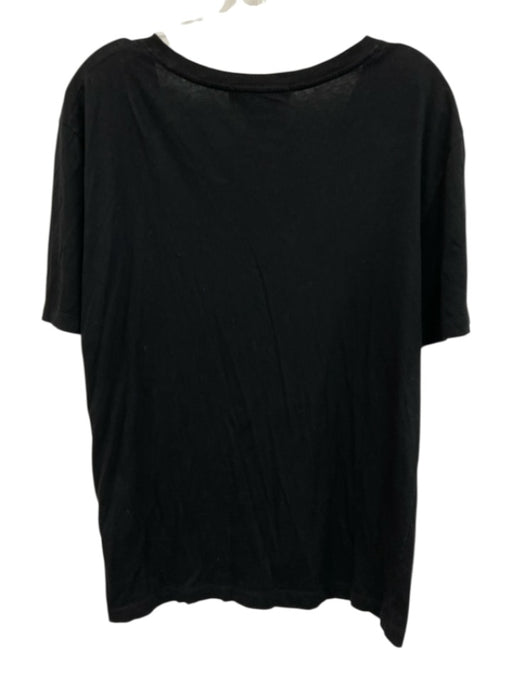 Gucci Size L Black, Green, Red Cotton T Shirt Logo Top Black, Green, Red / L
