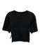 Versace Size M / 42 Black Cotton Safety Pin Rhinestone T Shirt Top Black / M / 42