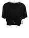 Versace Size M / 42 Black Cotton Safety Pin Rhinestone T Shirt Top Black / M / 42