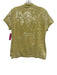 Polo Ralph Lauren Size M Yellow Cotton Fully Sequined polo Short Sleeve Top Yellow / M