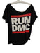 AO.LA by Alice & Olivia Size M/L Black, Red, White Cotton T Shirt Top Black, Red, White / M/L