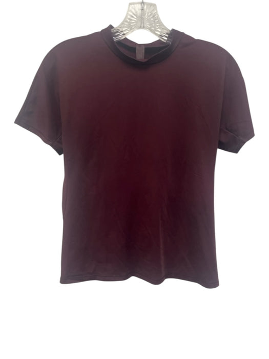 Skims x Nike Size L Plum Purple Polyamide High Neck Short Sleeve Athletic Top Plum Purple / L