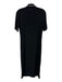 Lacoste Size 42 Black Polyester Blend Short Sleeve Rhinestone Logo Dress Black / 42