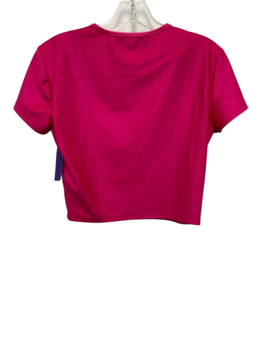 Versace Jeans Couture Size Large Hot Pink & Blue Polyamide Blend Logo Pant Set Hot Pink & Blue / Large