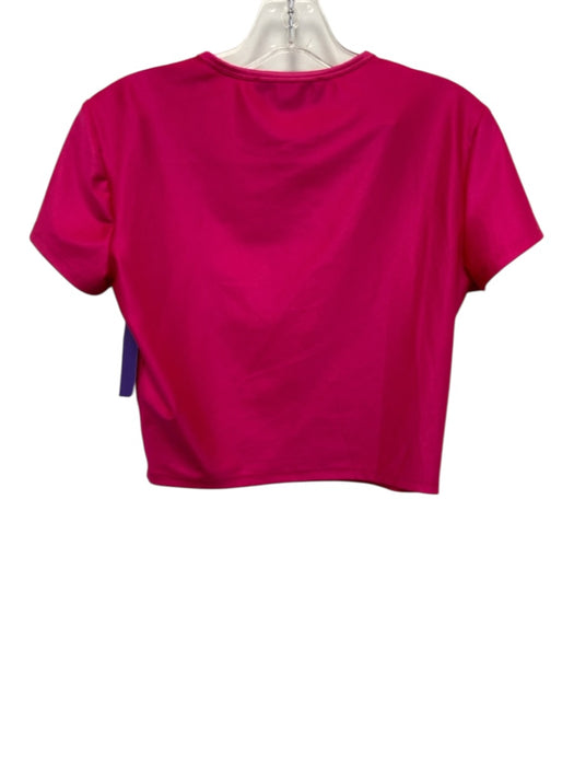 Versace Jeans Couture Size Large Hot Pink & Blue Polyamide Blend Logo Pant Set Hot Pink & Blue / Large