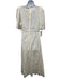 Sea New York Size 8 Cream White Cotton Blend Short Sleeve Floral Eyelet Dress Cream White / 8